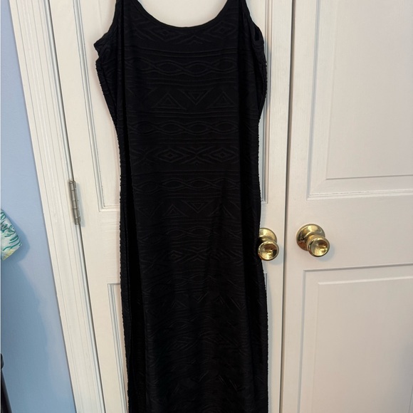 SHAPEFX Fitted Black Long ribbed‎ dress,Simple, Shaping & Stunning. Size 8 NEW - Picture 3 of 16